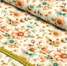 Tecido Estampado para Patchwork - Madrigal : Floral Grande Amarelo (0,50x1,50)