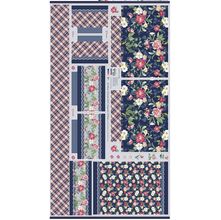 Tecido Estampado para Patchwork - Giardino : Painel Blu (0,80x1,50)