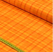 Tecido Estampado para Patchwork - The Boys : Xadrez Laranja (0,50x1,50)