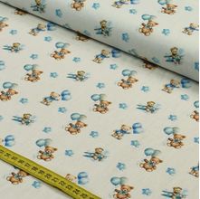 Tecido Estampado para Patchwork - Two Baby : Ursinhos (0,50x1,50)