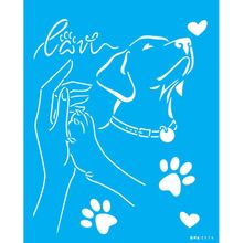 Stencil Opa 20 x 25 cm - Pet Dog Lover - 3574