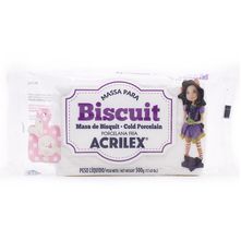 Massa de Biscuit Acrilex Branco 500g