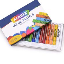 Giz Pastel Oleoso Acrilex - 12 Cores