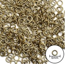 Argolinha Elo para Montagem 6mm Ouro Velho - AC2209