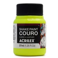 Tinta para Couro Shake Paint Acrilex 37ml 102 amarelo limão