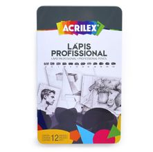 Lápis Profissional Acrilex - 12 unidades