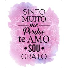 Transfer Textil Retangular - Sinto Muito