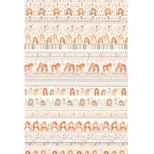 Tecido Estampado para Patchwork - Barrado : Meninas Pastel (0,50x1,50)