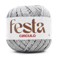 Linha Festa Círculo 50g 808 prata