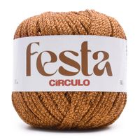 Linha Festa Círculo 50g 7596 cobre