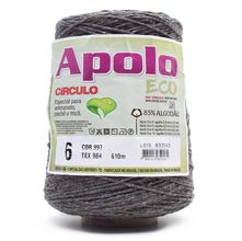 Barbante Apolo Eco nº06 600g Cinza - Saldão