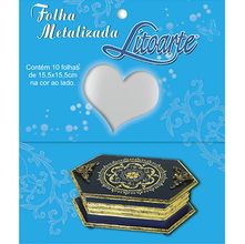 Folha Metalizada 15x15cm - Prata
