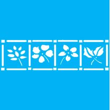 Stencil Acrilex 16 X 5cm - Quadro com Flor