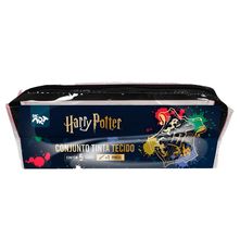 Conjunto Tinta para Tecido Harry Potter - 5 cores + Pincel