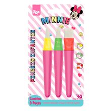 Kit Pincéis Infantis Minnie - 3 Unidades