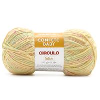 Fio Confete Baby Círculo 100g 1114 amarelo candy