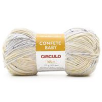 Fio Confete Baby Círculo 100g 8176 off white