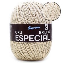 Barbante Supremo Cru Especial Brilho Prata nº 06 - 760 Metros