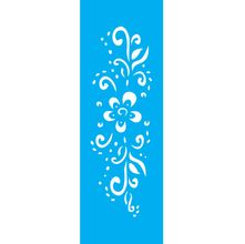 Stencil Opa 10 x 30 cm - Flor Estilizada - 342