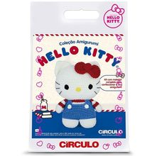 Kit Amigurumi Hello Kitty Círculo - Blusa Listrada - Pré-venda