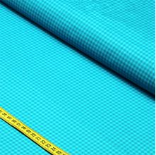 Tecido Tricoline Basics Colors : Xadrez Azul Turquesa (0,50x1,50)