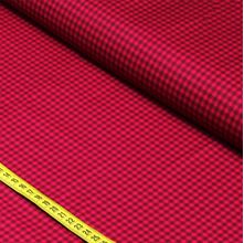 Tecido Tricoline Basics Colors : Xadrez Cereja (0,50x1,50)