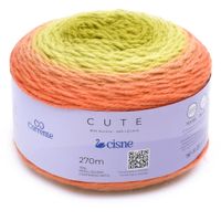 Fio Cisne Cute 150g 006 - amarelo / laranja