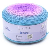 Fio Cisne Cute 150g 008 - turquesa / roxo