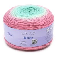 Fio Cisne Cute 150g 020 - vermelho / verde