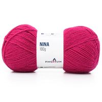 Lã Nina Pingouin 100g - Saldão 8348 rose red