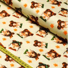 Tecido Estampado Para Patchwork - 4 Friends : Verde (0,50x1,50)