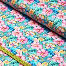 Tecido Estampado Para Patchwork - Tropi : Flores (0,50x1,50)