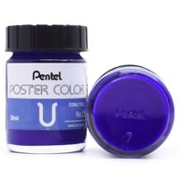 Tinta Guache Profissional Pentel Poster Color 23 azul cobalto