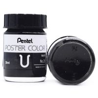 Tinta Guache Profissional Pentel Poster Color 28 preto