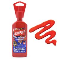 Tinta Acripuff para Tecido Acrilex 35ml 507 - vermelho fogo