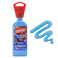 Tinta Acripuff para Tecido Acrilex 35ml 503 - azul celeste
