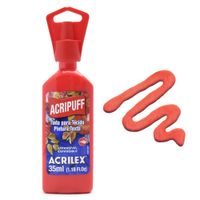 Tinta Acripuff para Tecido Acrilex 35ml 541 - vermelho vivo