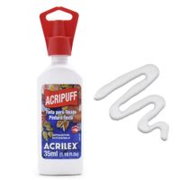 Tinta Acripuff para Tecido Acrilex 35ml 519 - branco