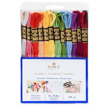 Kit Linha DMC Mouliné Spécial 24 Cores - Cores Florais