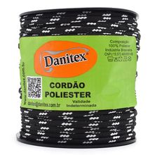 Cordão Trançado Poliéster 4,0mm Filete - 50 metros