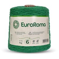 Barbante EuroRoma Colorido Nº06 1,0Kg Verde bandeira