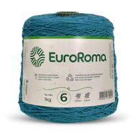 Barbante EuroRoma Colorido Nº06 1,0Kg Azul petróleo