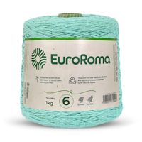 Barbante EuroRoma Colorido Nº06 1,0Kg Verde água