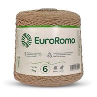 Barbante EuroRoma Colorido Nº06 1,0Kg Bege