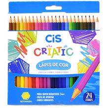 Lápis de Cor CiS Criatic 24 Cores