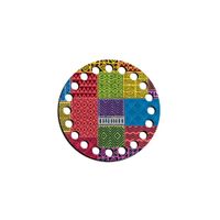 Base Para Crochê Redonda Decorada 10cm Bcd10-003