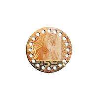 Base Para Crochê Redonda Decorada 10cm Bcd10-004