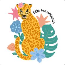 Transfer Textil Quadrado - Beleza de Onça