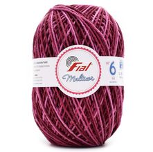 Barbante Multicor Nº06 - Bordô 200g