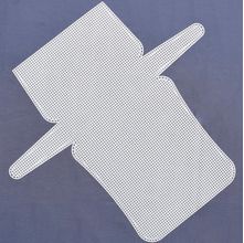Tela Plástica para Bolsa 22,8 x 13cm Branca Círculo - 3 Unidades